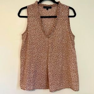 Gibson Look sleeveless mauve top